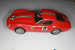 Slotcars66 Ferrari 250 GTO 1/32nd scale Strombecker slot car #2 red 